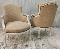 Fauteuil Bridge de Style Louis XVI