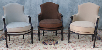 Fauteuil Bridge de Style Louis XVI