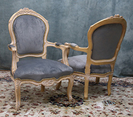 Fauteuil Cabriolet de Style Louis XV 