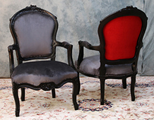 Fauteuil Cabriolet de Style Louis XV 