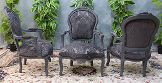Fauteuil Cabriolet de Style Louis XV 