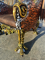 Trône baroque royal modèle Aigle avec finitions artisanales Meubles Dobois