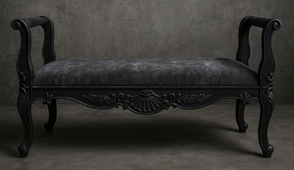 Banc style baroque bois massif classique Meubles Dobois