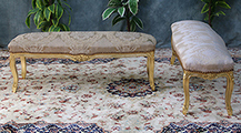 Banc style Louis XV élégant sur mesure LES MEUBLES DOBOIS