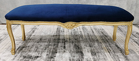 Banquette style Louis XV assise confortable LES MEUBLES DOBOIS