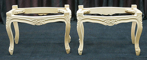Banc style Louis XV de chambre élégante LES MEUBLES DOBOIS