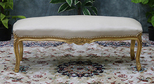 Banquette style Louis XV classique en bois LES MEUBLES DOBOIS