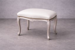 banquette baroque en velours et bois chene ou doré