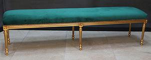 Banquette style Louis XVI décorative et confortable LES MEUBLES DOBOIS