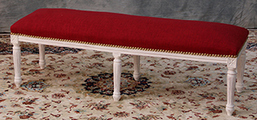 Banquette style Louis XVI sur mesure en tissu noble LES MEUBLES DOBOIS