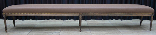 Banc style Louis XVI artisanal de prestige LES MEUBLES DOBOIS