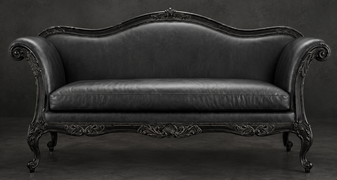 Banquette Cabriolet Style Louis XV - Modèle 812 - banquette cabriolet style louis xv 4 places bois chêne moyen tissu velours - MEUBLES DOBOIS - vue 44