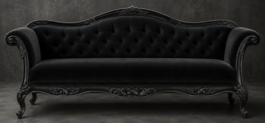 Banquette Cabriolet Style Louis XV - Modèle 812 - banquette cabriolet style louis xv 4 places bois chêne moyen tissu velours - MEUBLES DOBOIS - vue 56