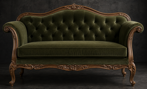Canapé Cabriolet Style Louis XV - Modèle 812 - canapé cabriolet style louis xv 4 places bois chêne clair tissu lin - MEUBLES DOBOIS - vue 53