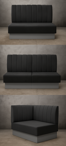 BANQUETTES MODERNE POUR RESTAURANT SUR MESURE