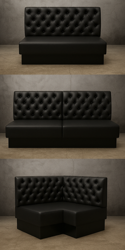 BANQUETTES MODERNE POUR RESTAURANT SUR MESURE MEUBLES DOBOIS