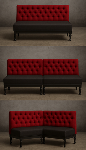 BANQUETTES DE STYLE POUR RESTAURANT