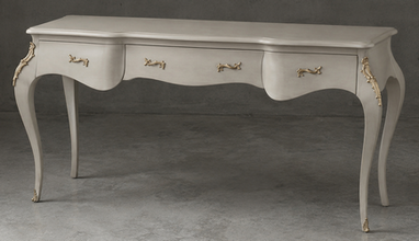 Bureau de style baroque laqué mat satiné ou brillant