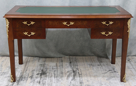 Bureau de Style EMPIRE avec Ornements Bronze - Bois Laqué ou Bois en Marqueterie