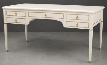 Bureau Louis XVI laqué fabrication sur mesure