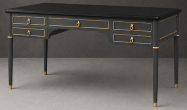Bureau de style Louis XVI laqué pour bureau de direction