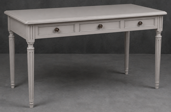 Bureau de style Louis XVI laqué 3 tiroirs