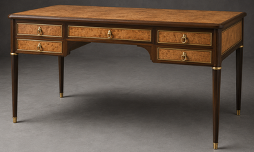 Bureau de style Louis 16 marqueterie bureau ministre