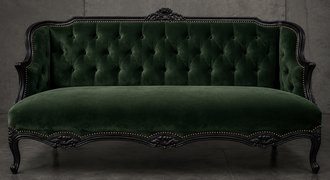 Banquette Cabriolet en Gondole Style Louis XV - Modèle 815 - canapé gondole style louis xv canapé cabriolet gondole style louis xv 3 places lin ivoire - MEUBLES DOBOIS - vue 104
