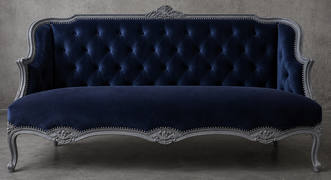 Banquette Cabriolet en Gondole Style Louis XV - Modèle 815 - canapé gondole style louis xv canapé cabriolet gondole style louis xv 3 places cuir bordeaux - MEUBLES DOBOIS - vue 106
