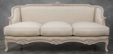 Canapé Cabriolet en Gondole Style Louis XV - Modèle 815 - canapé gondole style louis xv canapé cabriolet gondole style louis xv 2 places tissu gris anthracite - MEUBLES DOBOIS - vue 115