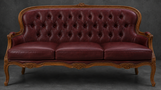 Canapé Cabriolet en Gondole Style Louis XV - Modèle 813 - canapé gondole style louis xv canapé cabriolet gondole style louis xv 2 places velours bleu roi - MEUBLES DOBOIS - vue 71