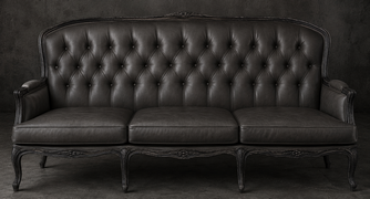 banquette à la reine style régence 3 places bois brut tissu velours meubles dobois