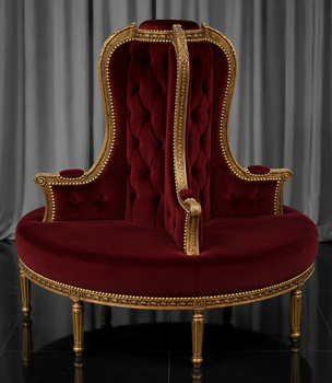 Banquette Borne Ronde Style Louis XVI meubles dobois