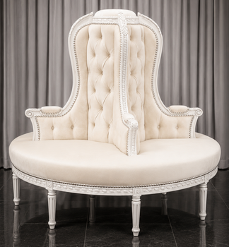 Banquette Borne Circulaire Style Louis XVI meubles dobois
