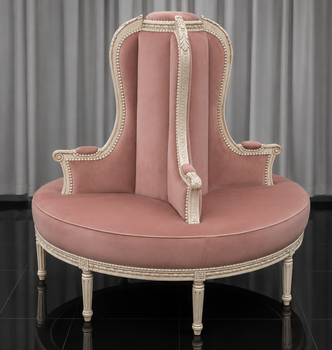 Banquette Ronde Style Louis XVI meubles dobois