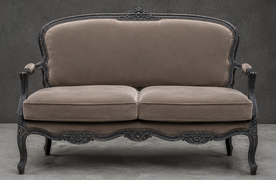 Banquette cabriolet style Louis XV de style ancien Meubles Dobois