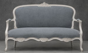 Canapé cabriolet style Louis XV sans coussin d’assise Meubles Dobois
