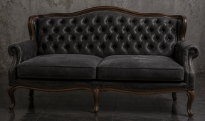 Canapé Chesterfield style Louis XV fabriqué sur mesure - Meubles Dobois