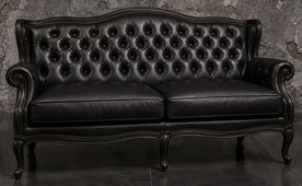 Canapé Chesterfield Louis XV finition artisanale - Meubles Dobois