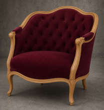 Canapé nid d’ange rose style Louis XV - MEUBLES DOBOIS