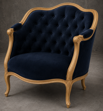 Canapé corbeille ivoire style Louis XV - MEUBLES DOBOIS