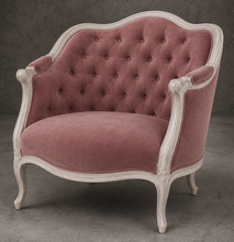 Canapé corbeille bois patiné style Louis XV - MEUBLES DOBOIS