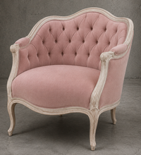 Canapé nid d’ange velours noir style Louis XV - MEUBLES DOBOIS