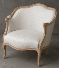 Canapé corbeille bois crème style Louis XV - MEUBLES DOBOIS
