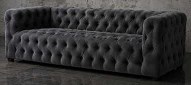 Canapé cube Chesterfield pour salon de prestige - Meubles Dobois