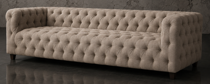 Canapé cube Chesterfield capitonnage inclus - Meubles Dobois