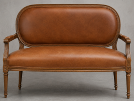 Canapé Médaillon Style Louis XVI - Banquette Médaillon Style Louis XVI