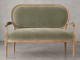 Canapé Médaillon Style Louis XVI - Banquette Médaillon Style Louis XVI