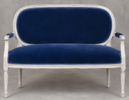 Canapé Médaillon Style Louis XVI - Banquette Médaillon Style Louis XVI
