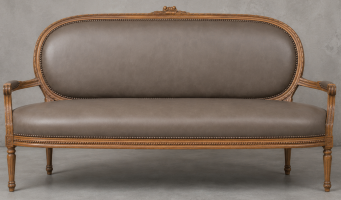 Canapé Médaillon Style Louis XVI - Banquette Médaillon Style Louis XVI